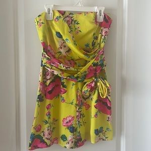 Floral romper - yellow express